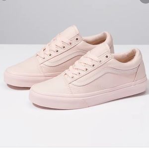 Pastel Pink Mono Canvas Old Skool Vans